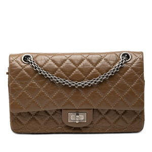 Pre-Loved Chanel Quilted Aged Calfskin Reissue 2.55 Double Flap 225